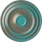 Ekena Millwork Giana Ceiling Medallion (Fits Canopies up to 7 7/8"), 32 5/8"OD x 1 1/2"P, Copper Green Patina CM32GICGS - alternate 1